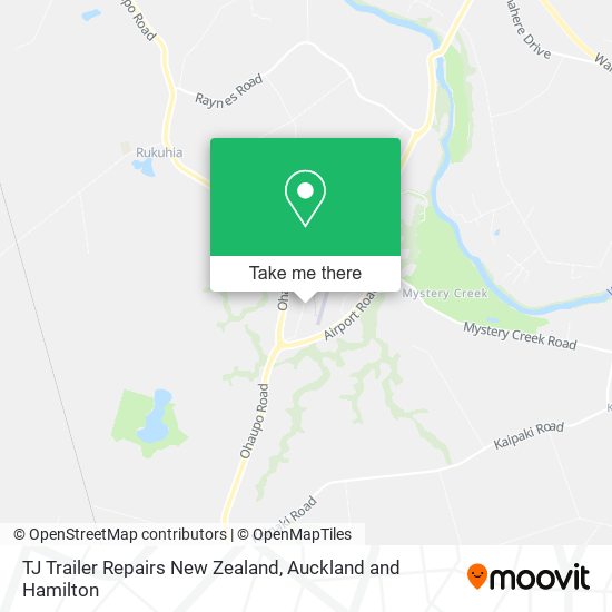TJ Trailer Repairs New Zealand map