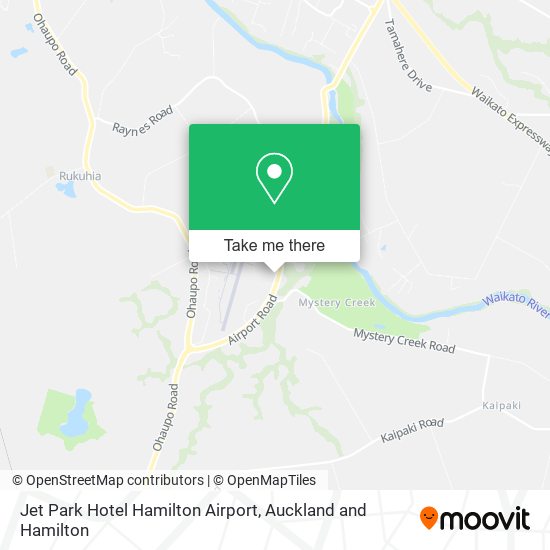 Jet Park Hotel Hamilton Airport map