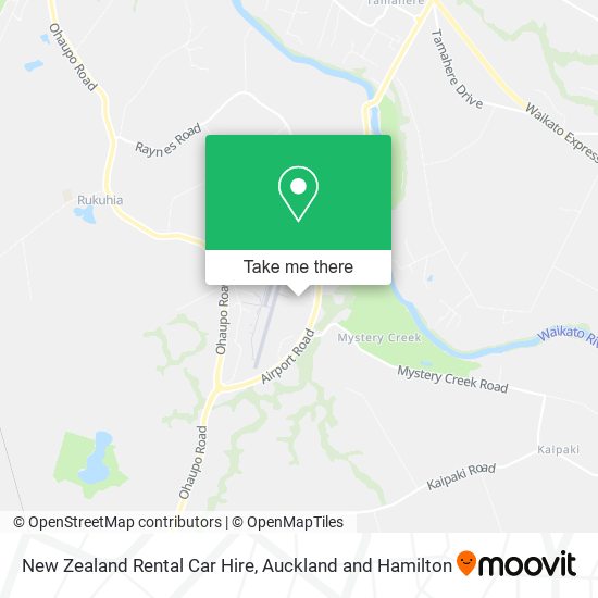 New Zealand Rental Car Hire map