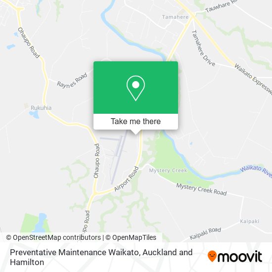 Preventative Maintenance Waikato map