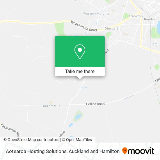 Aotearoa Hosting Solutions map