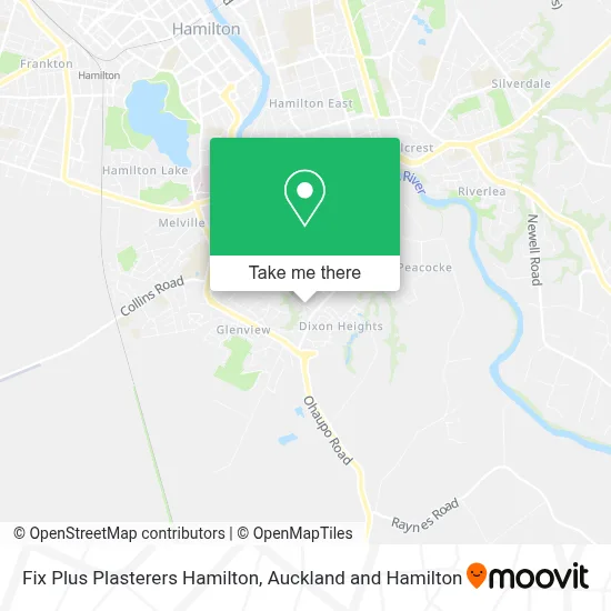 Fix Plus Plasterers Hamilton map