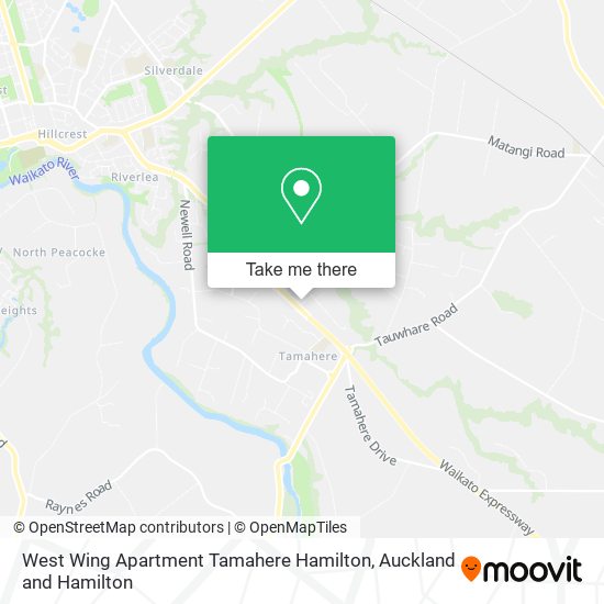 West Wing Apartment Tamahere Hamilton map