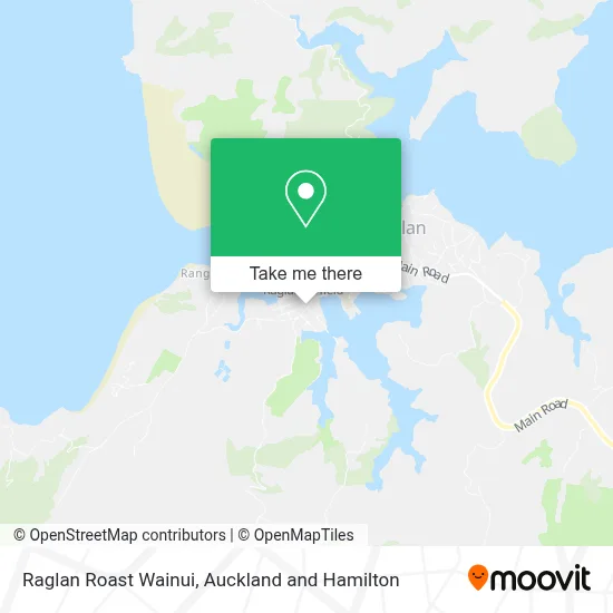 Raglan Roast Wainui map