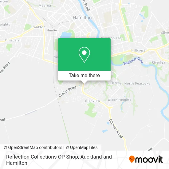 Reflection Collections OP Shop map