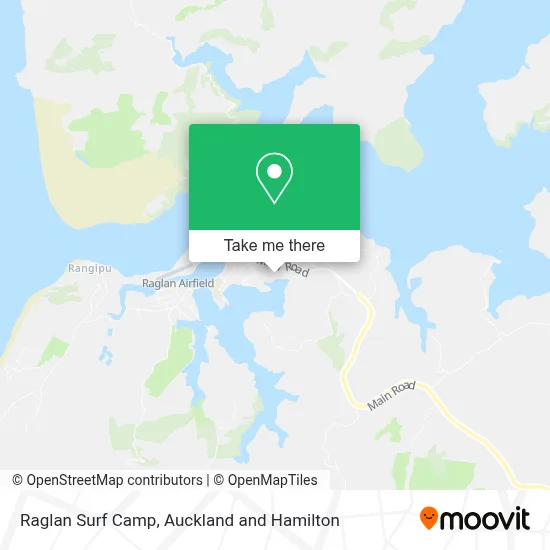 Raglan Surf Camp map