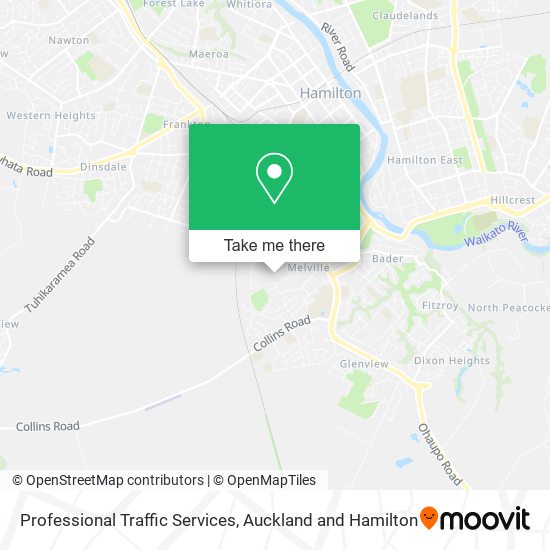 Professional Traffic Services map