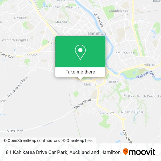 81 Kahikatea Drive Car Park map