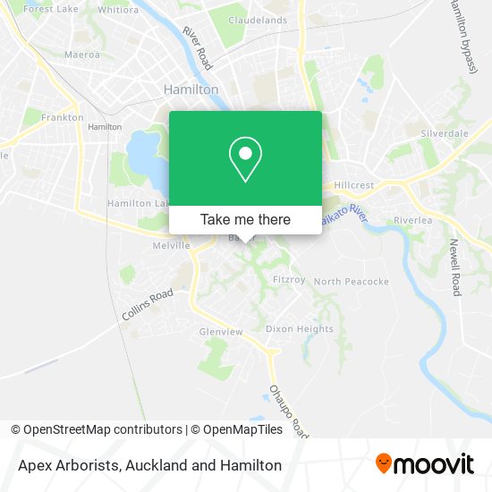 Apex Arborists map