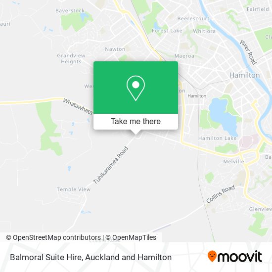 Balmoral Suite Hire map
