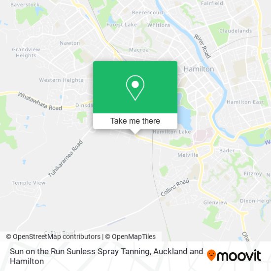 Sun on the Run Sunless Spray Tanning map
