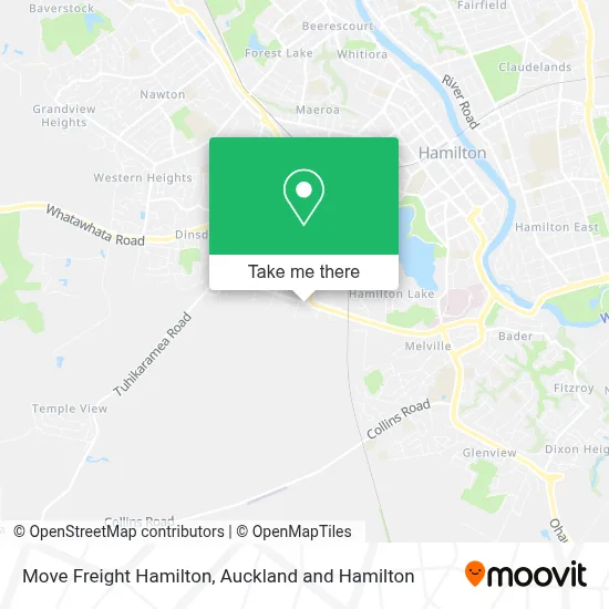 Move Freight Hamilton map