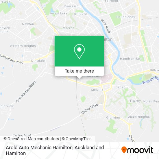 Arold Auto Mechanic Hamilton map