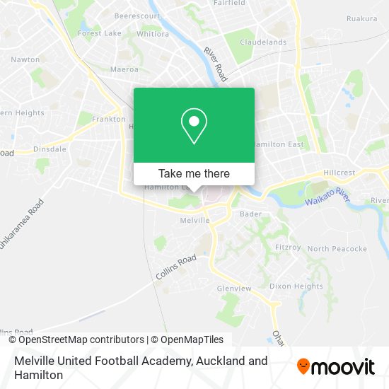 Melville United Football Academy map