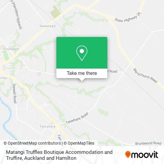 Matangi Truffles Boutique Accommodation and Truffire map