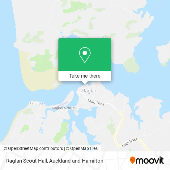 Raglan Scout Hall map