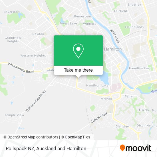 Rollspack NZ map