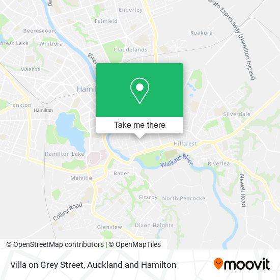 Villa on Grey Street map