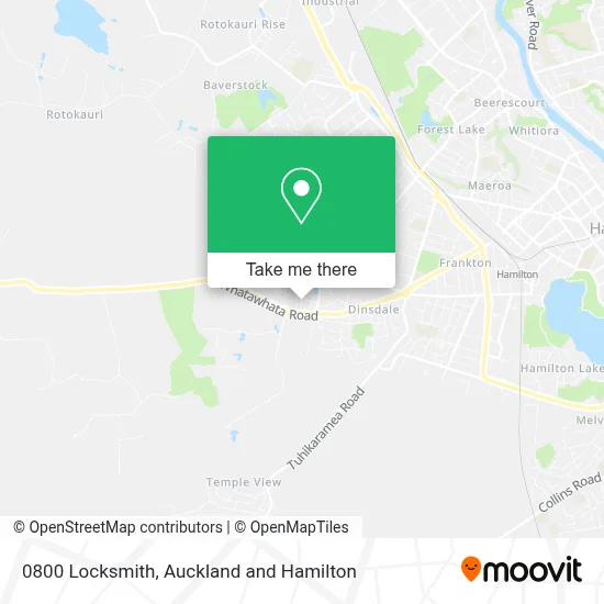 0800 Locksmith map