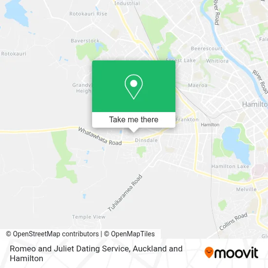 Romeo and Juliet Dating Service map