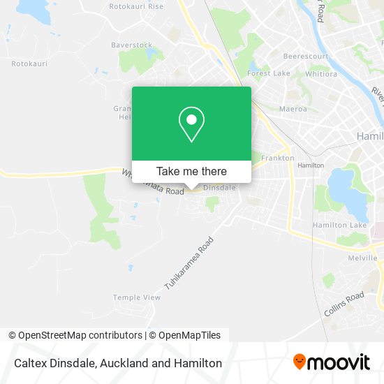 Caltex Dinsdale map