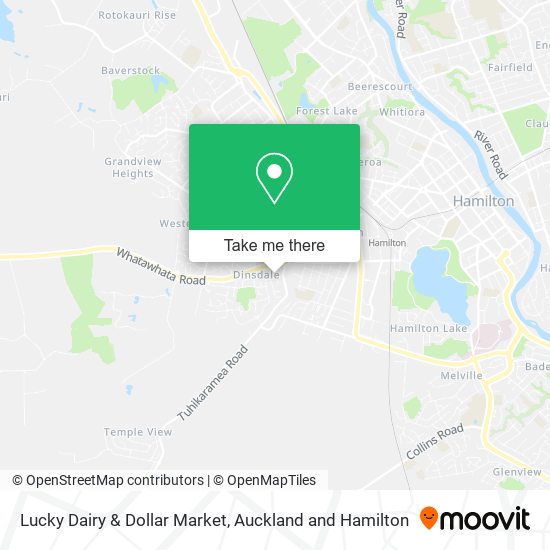 Lucky Dairy & Dollar Market map