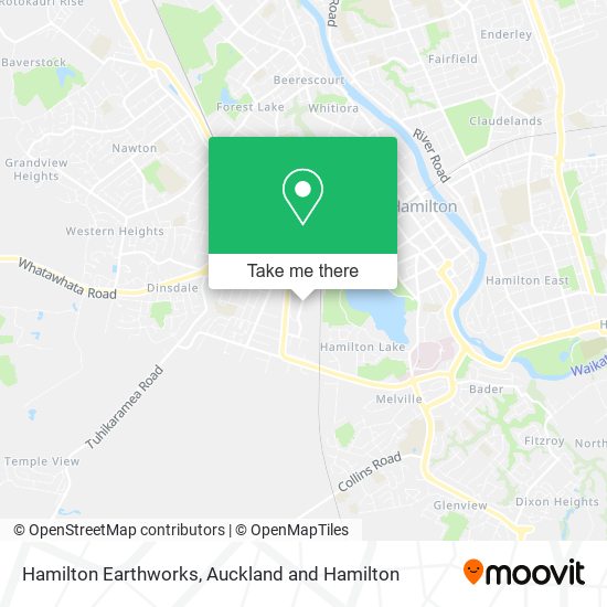 Hamilton Earthworks map