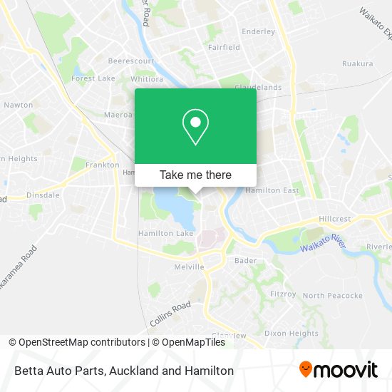 Betta Auto Parts map