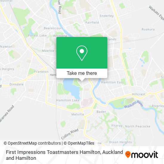 First Impressions Toastmasters Hamilton map