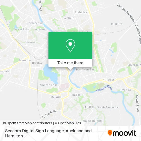 Seecom Digital Sign Language map