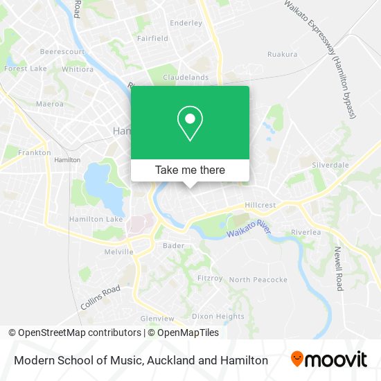 Modern School of Music map