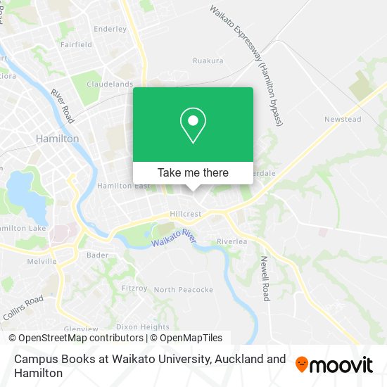 Campus Books at Waikato University地图