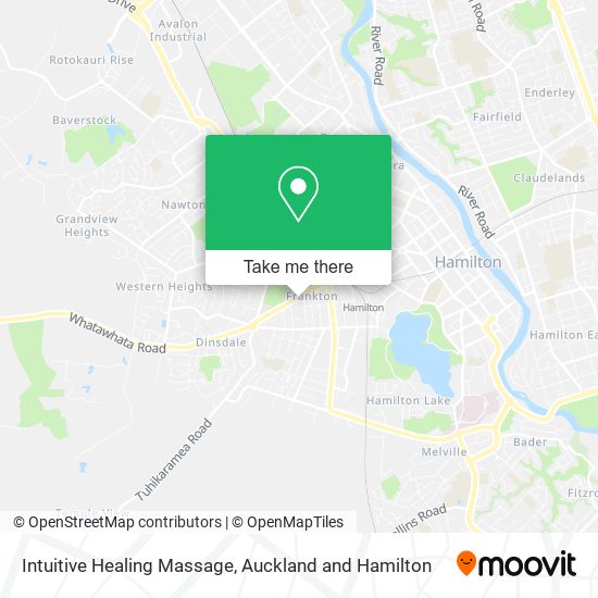 Intuitive Healing Massage map