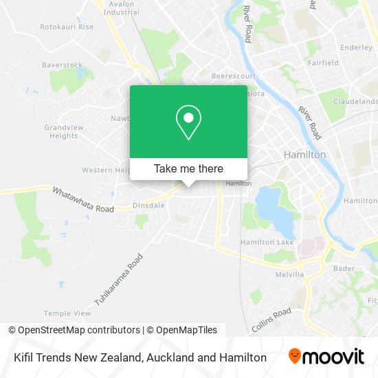 Kifil Trends New Zealand map