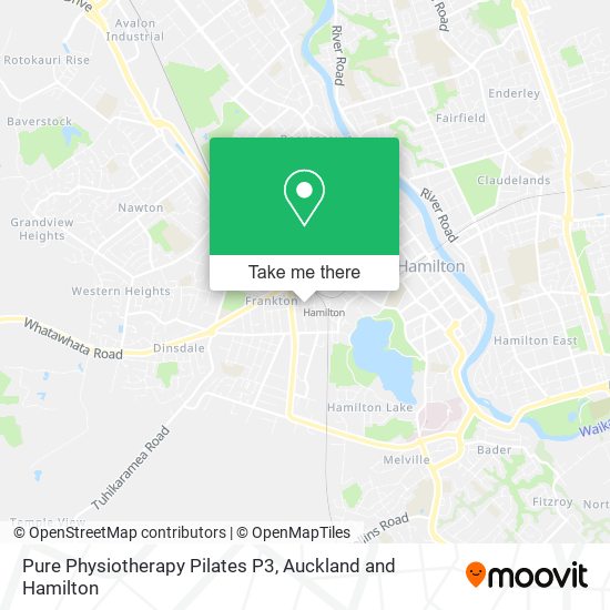 Pure Physiotherapy Pilates P3 map