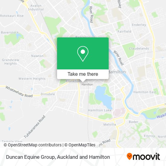 Duncan Equine Group map