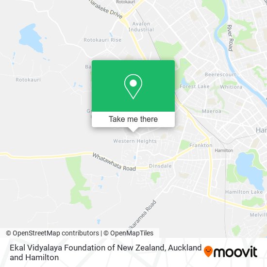 Ekal Vidyalaya Foundation of New Zealand map