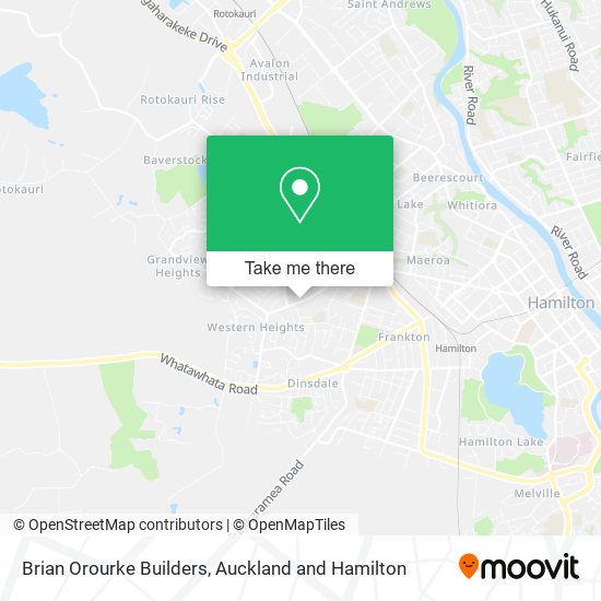 Brian Orourke Builders map