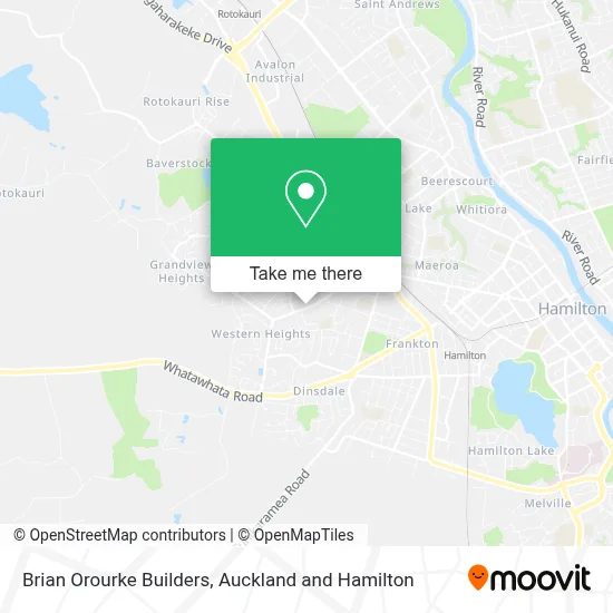 Brian Orourke Builders map