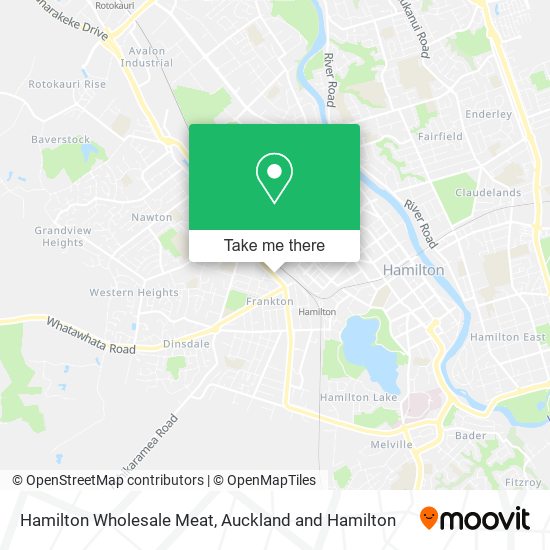 Hamilton Wholesale Meat map