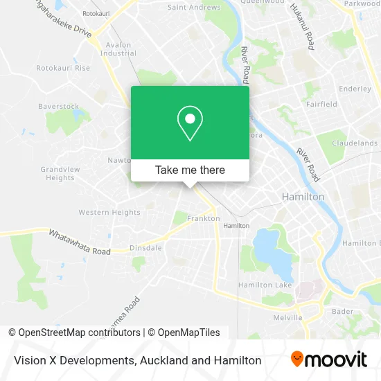 Vision X Developments map