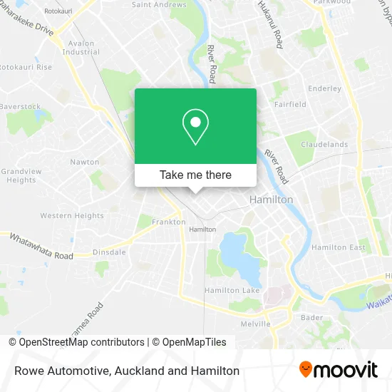 Rowe Automotive map