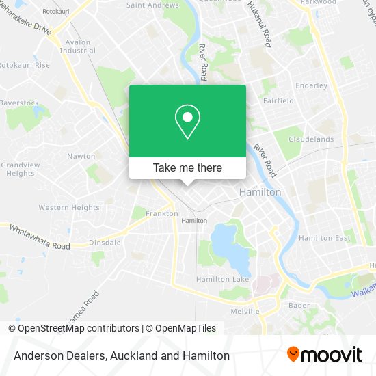 Anderson Dealers map