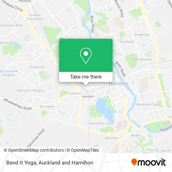 Bend It Yoga map