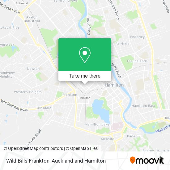 Wild Bills Frankton map