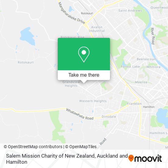 Salem Mission Charity of New Zealand map