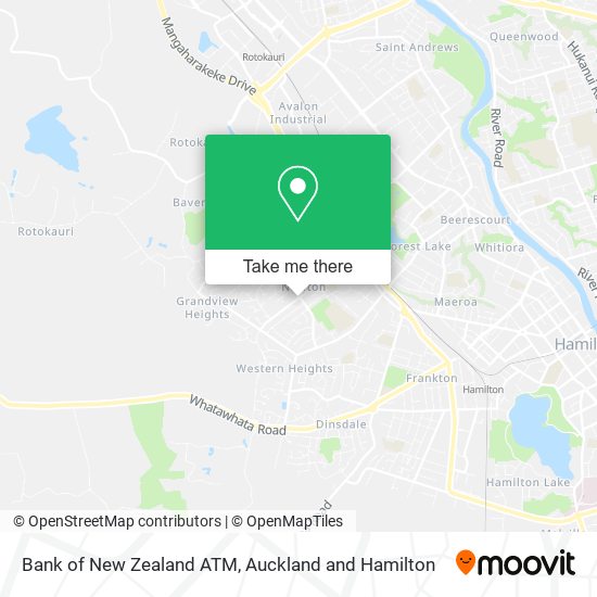 Bank of New Zealand ATM map