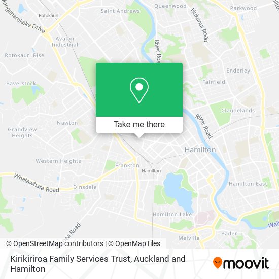 Kirikiriroa Family Services Trust map