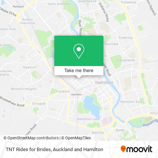 TNT Rides for Brides map