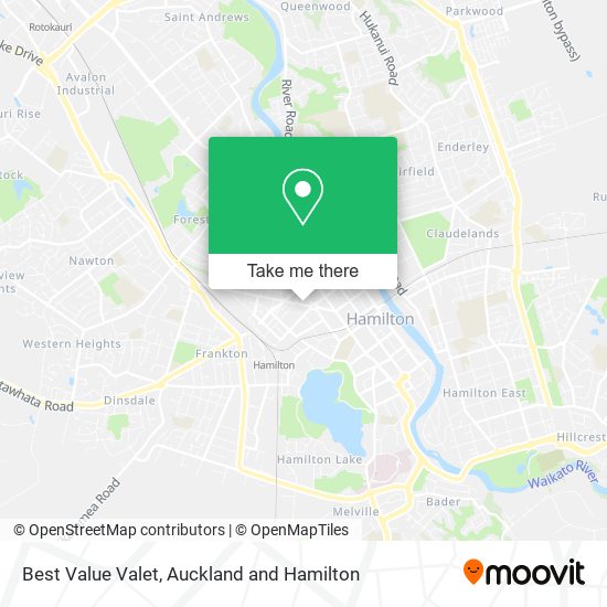 Best Value Valet map